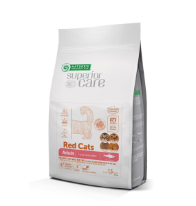 Red Cats Grain Free Herring Adult All Breeds, dry grain free pet food with herring for adult all breed cats with red coat,