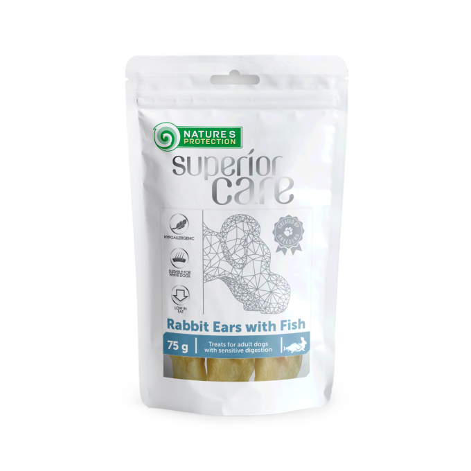 snacks for dogs rabbit ears with fish - 0