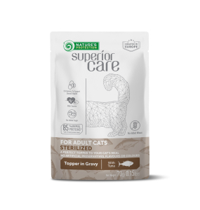 wet food supplement with tuna for sterilised adult cats of all breeds