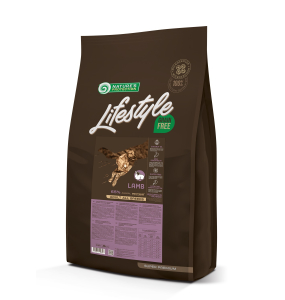 dry grain free food for adult dogs of all breeds with lamb