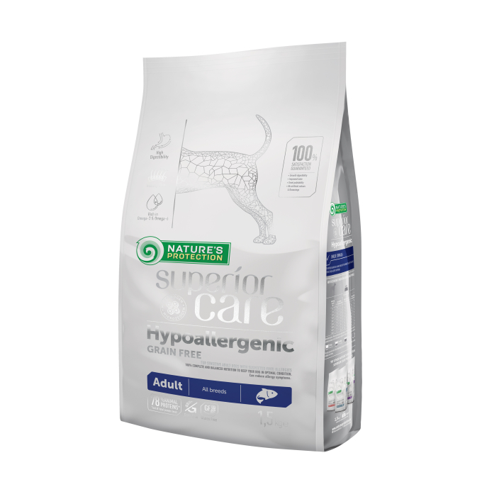dry grain free pet food with salmon for adult sensitive dogs of all breedS - 0