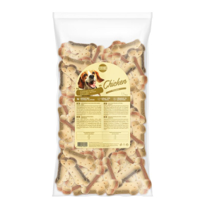 mangime complementare-snack per cani, biscotti con pollo