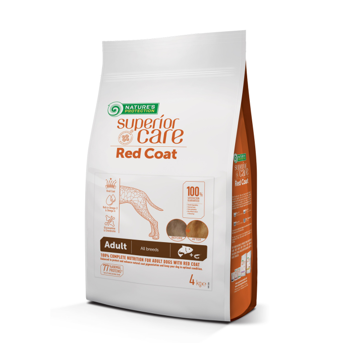 dry grain free food for adult dogs of all breeds with red coat, with salmon - 0