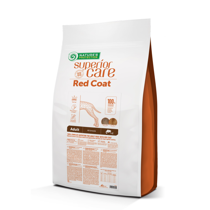 dry grain free food for adult dogs of all breeds with red coat, with salmon - 1