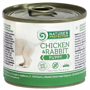 Canned food for puppies