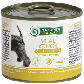 Adult Small Breed Veal &amp; Duck canned food for dogs