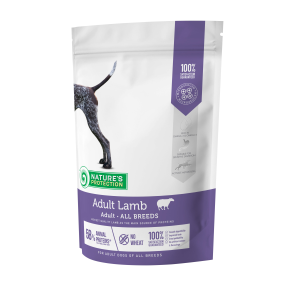 dry food for adult dogs of all breeds with lamb