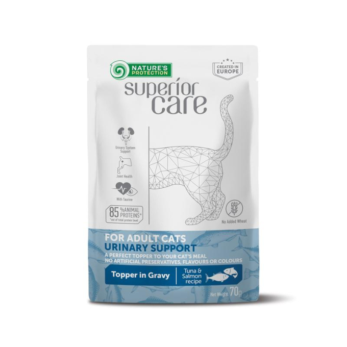wet food supplement with tuna and salmon for the healthy urinary system support of adult cats of all breeds - 1