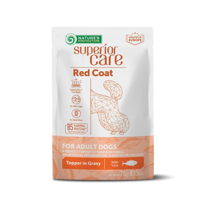 wet food supplement with tuna for adult red-coated dogs of all breeds - 1