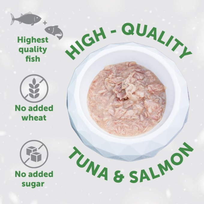 wet food supplement with tuna and salmon for adult white-coated dogs of all breeds - 3