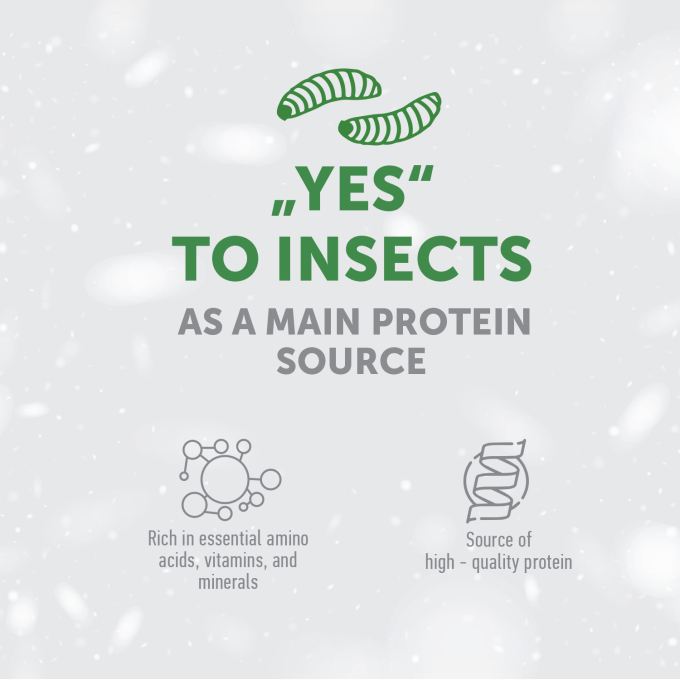 complementary grain free feed - snacks to support healthy growth and development with insects for junior all breed dogs with white coat - 2