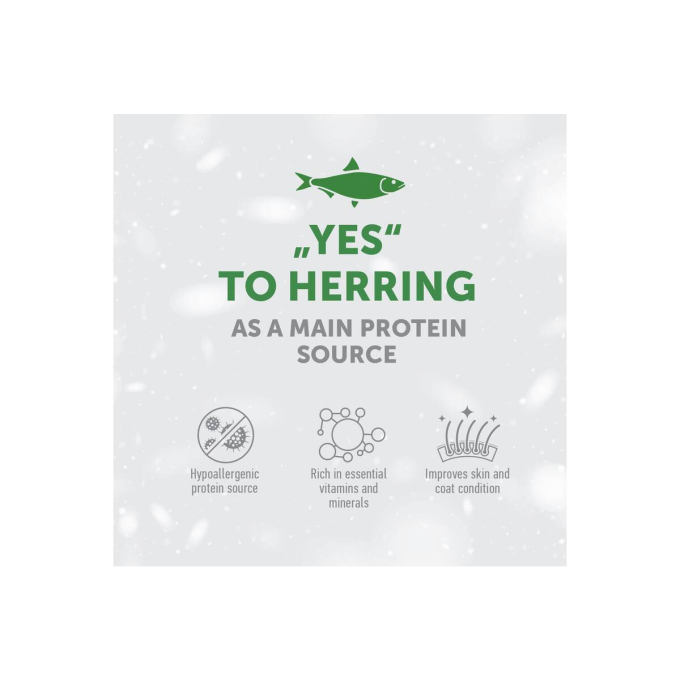 dry grain free pet food with herring for adult all breed cats with red coat - 3