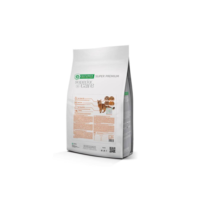 dry grain free pet food with herring for adult all breed cats with red coat - 2