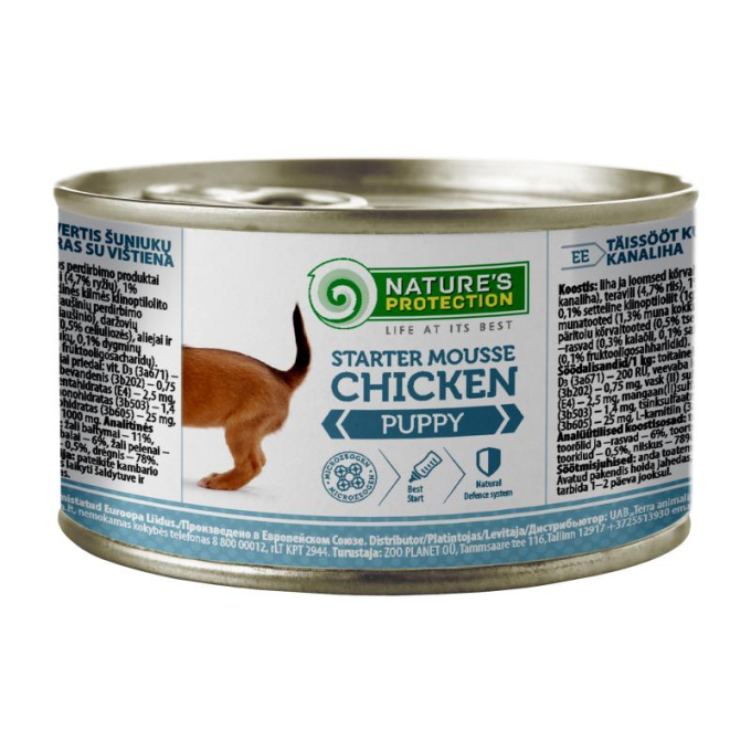 canned pet food for junior dogs with chicken - 1