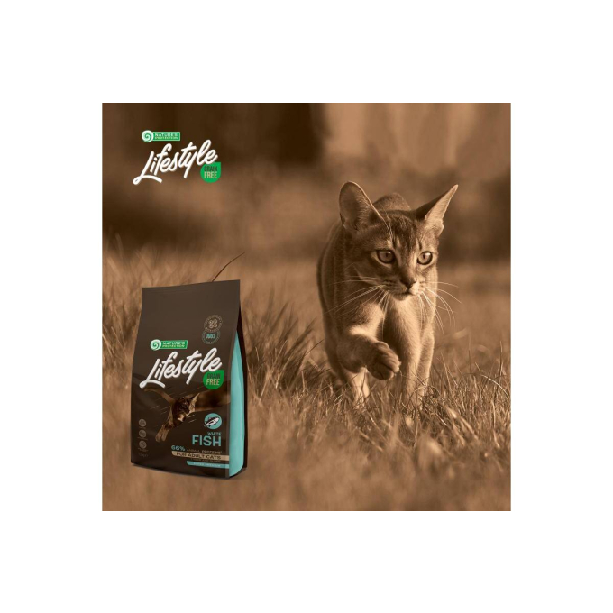 dry grain free food for adult cats with white fish - 6