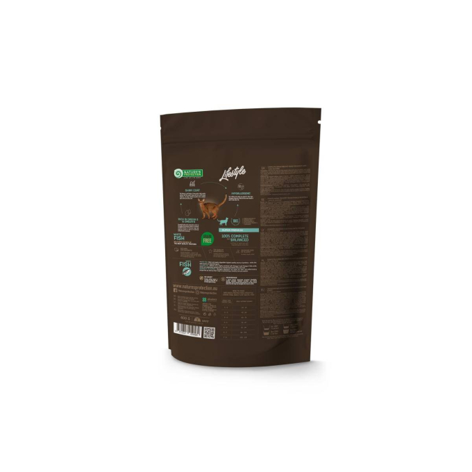 dry grain free food for adult cats with white fish - 1