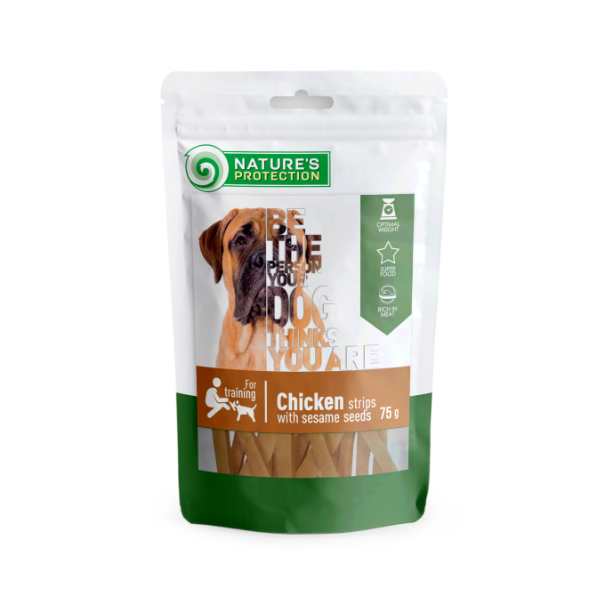 snack for dogs chicken strips with sesame, - 1