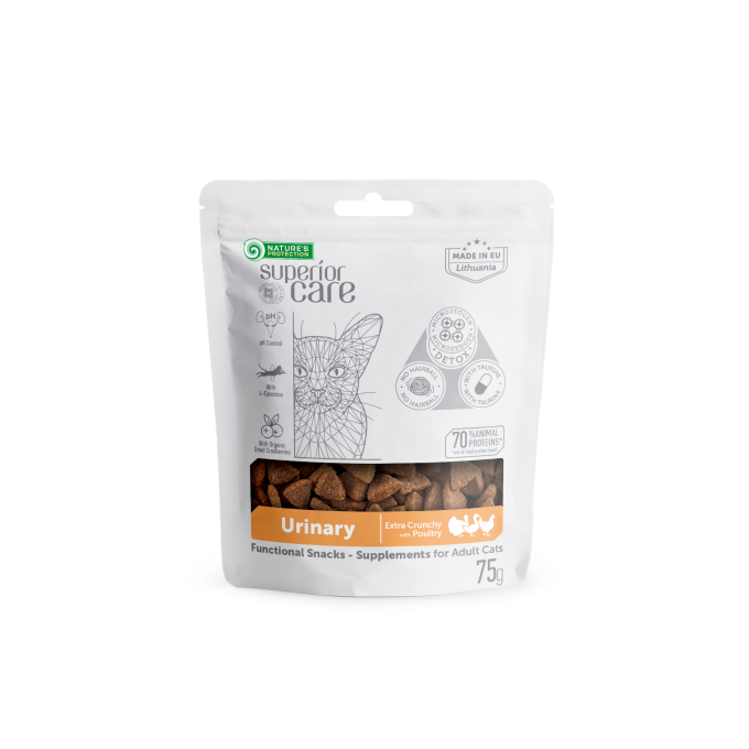 complementary feed - snacks to support urinary with poultry for adult cat - 1
