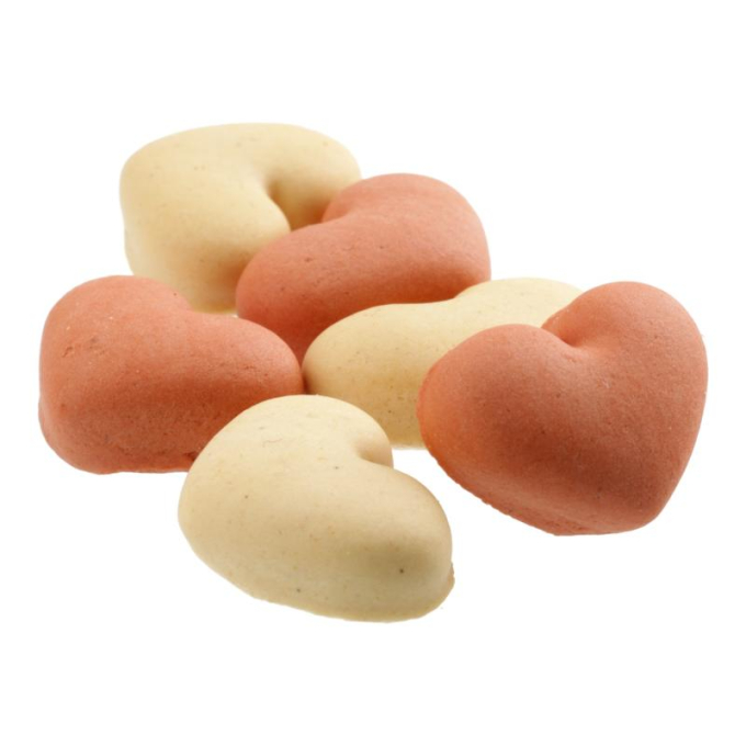snack complementari senza cereali per cani, mini biscotti vegetariani a forma di cuore - 1