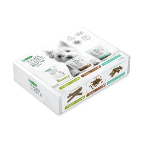complementary grain free feed - snacks set multiple functions with white fish, lamb and insects for adult all breed dogs with white coat