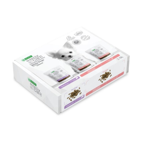 complementary grain free feed - snacks set multiple functions with insects and salmon for junior all breed dogs with white coat