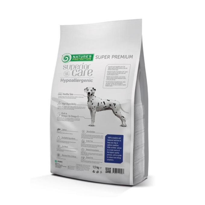 dry grain free pet food with salmon for adult sensitive dogs of all breedS - 1