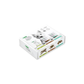 complementary grain free feed - snacks set multiple functions with white fish, lamb and insects for adult all breed dogs with white coat