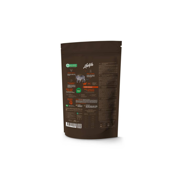 dry grain free food for adult cats with salmon and krill after sterilisation - 1