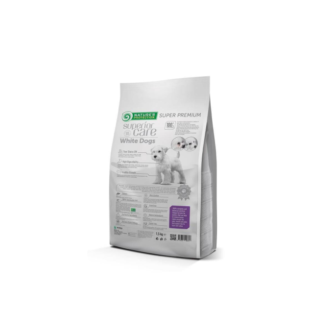 dry grain free food for junior dogs of all breeds with white coat, with salmon - 1