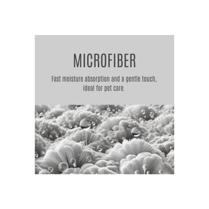 round microfiber towel, unique design, with puppies illustration and fringes - 4