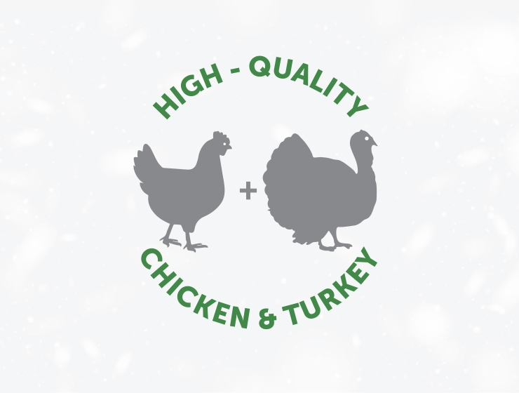 Chicken and turkey as a protein source